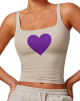 Women's High-Support Crop Sports Top - Moisture-Wicking with Removable Pads